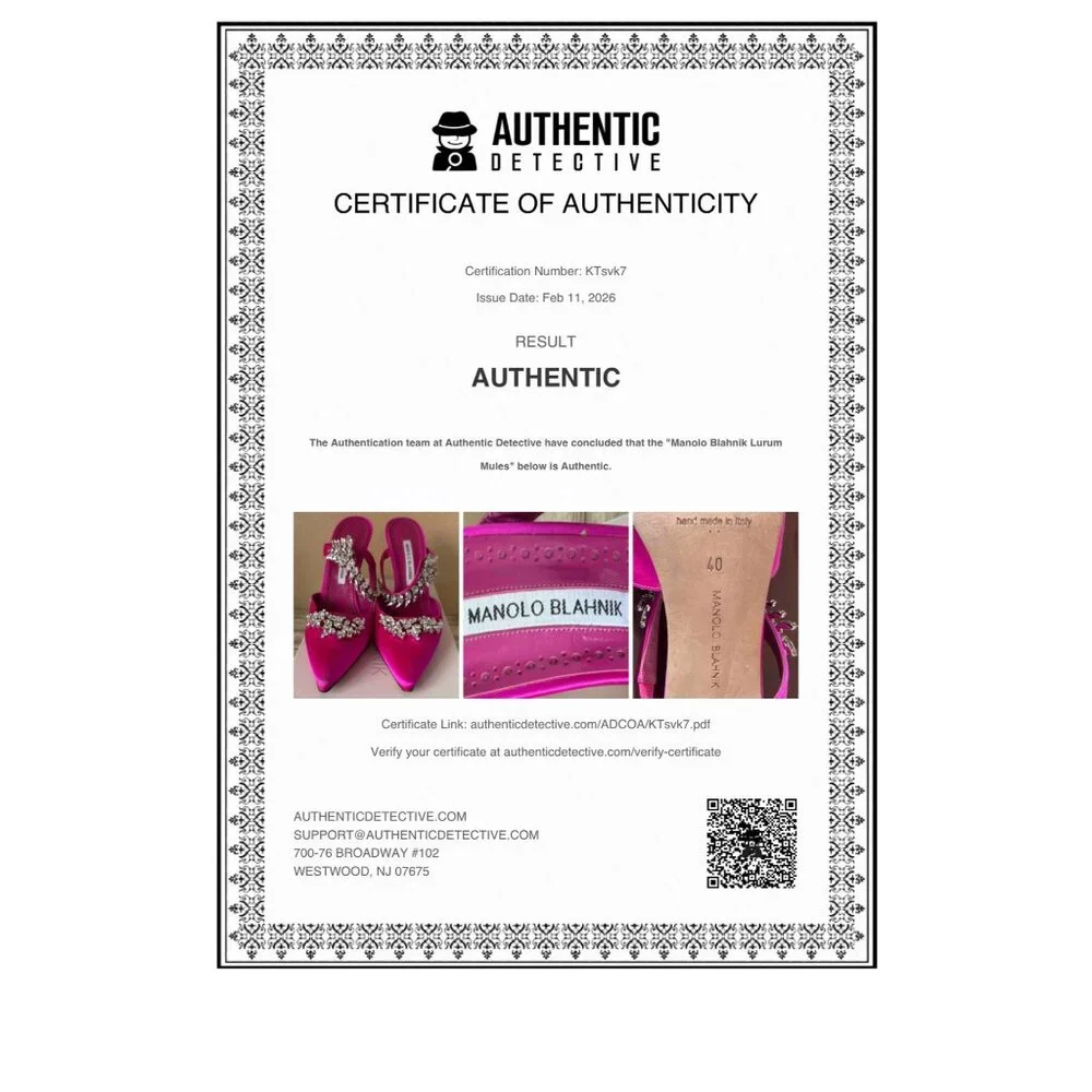 Manolo Blahnik Lurum Pink Satin Crystal 90mm Mule Heels EU 40 w/Box Dust Bag COA - Picture 2 of 16
